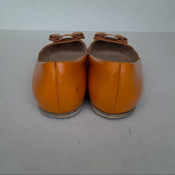 Ferragamo Varina Flat Apricot Patent Leather - Picture 4 of 15
